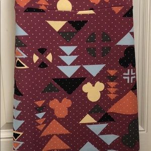 Lularoe Disney Xs Mickey Mouse Cassie Skirt